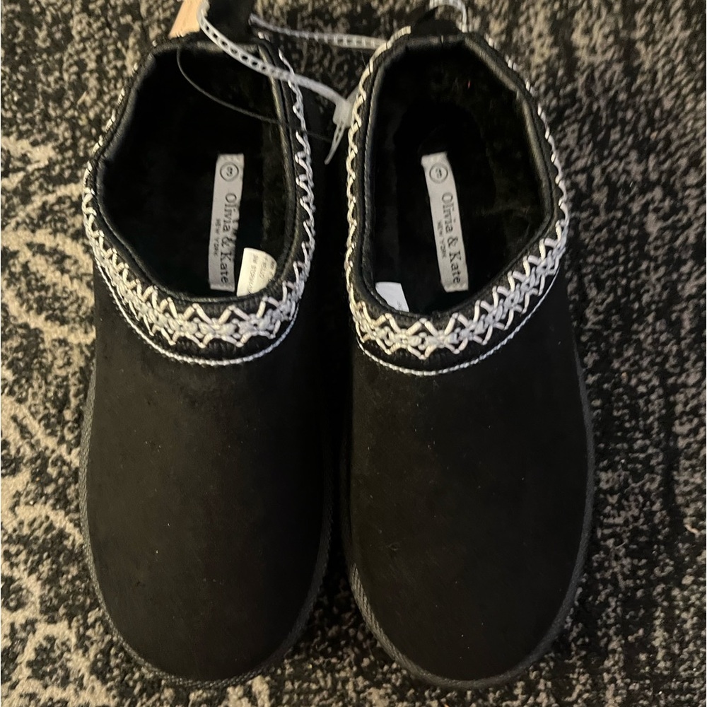 Girls black ankle boots sz 3